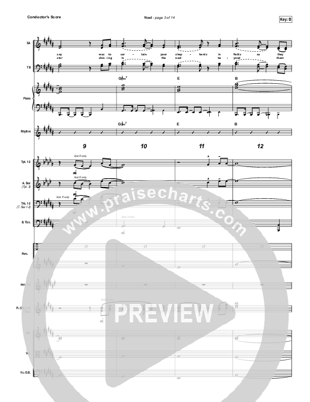 Noel Conductor's Score (Hillsong Worship)