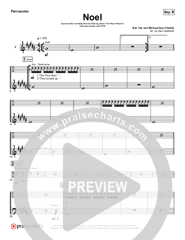 Noel Percussion (Hillsong Worship)