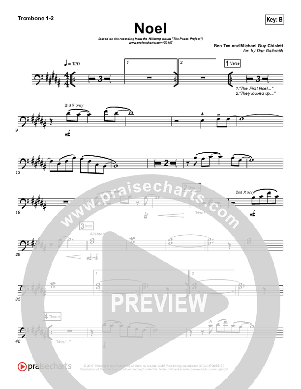 Noel Trombone 1/2 (Hillsong Worship)