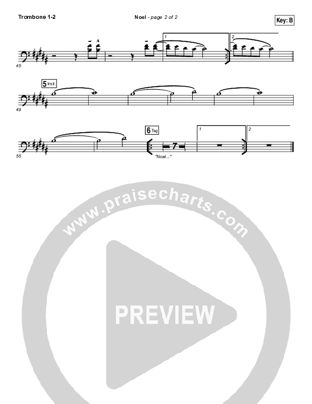 Noel Trombone 1/2 (Hillsong Worship)