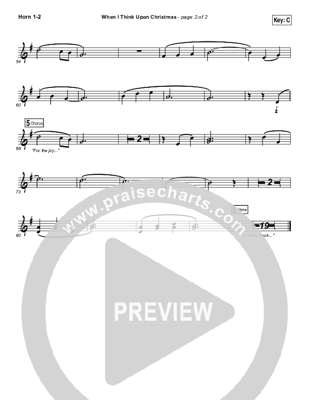 When I Think Upon Christmas Brass Pack (Hillsong Worship)