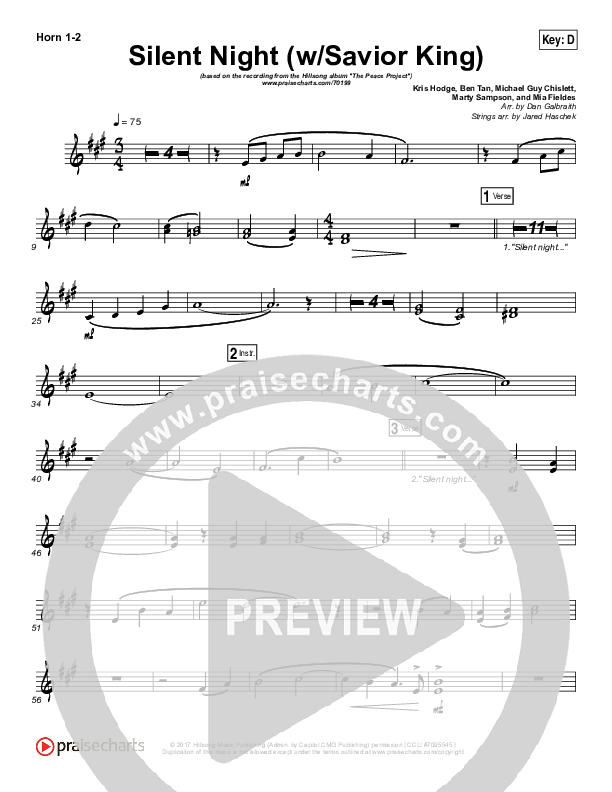 Silent Night (with Savior King) Brass Pack (Hillsong Worship)