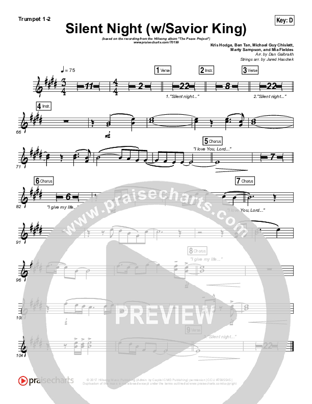 Silent Night (with Savior King) Brass Pack (Hillsong Worship)