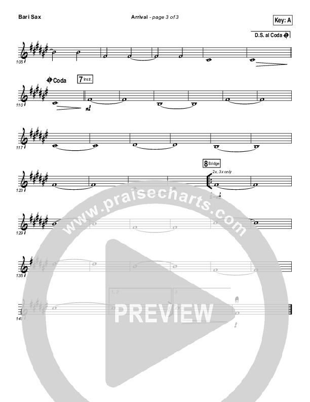 Arrival Bari Sax (Hillsong Worship)