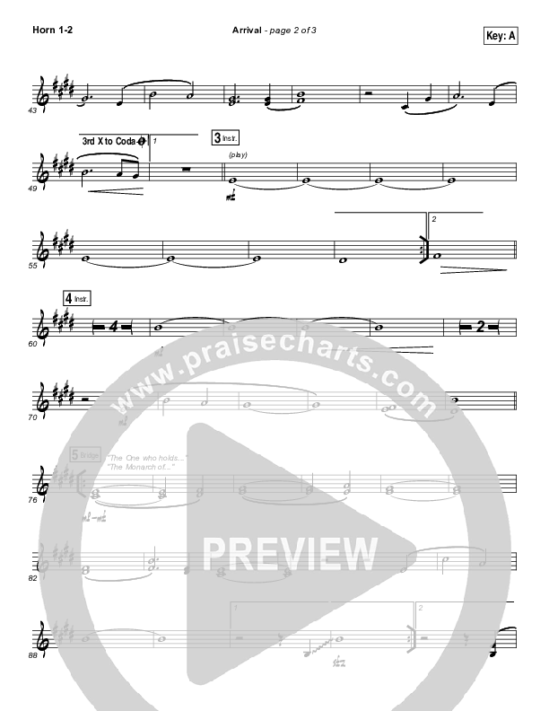 Arrival French Horn 1/2 (Hillsong Worship)