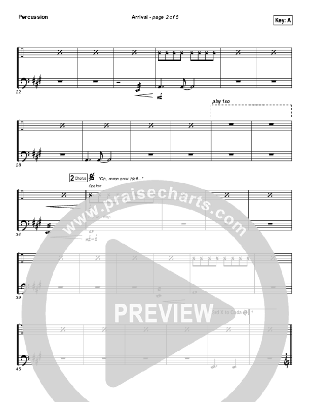 Arrival Percussion (Hillsong Worship)