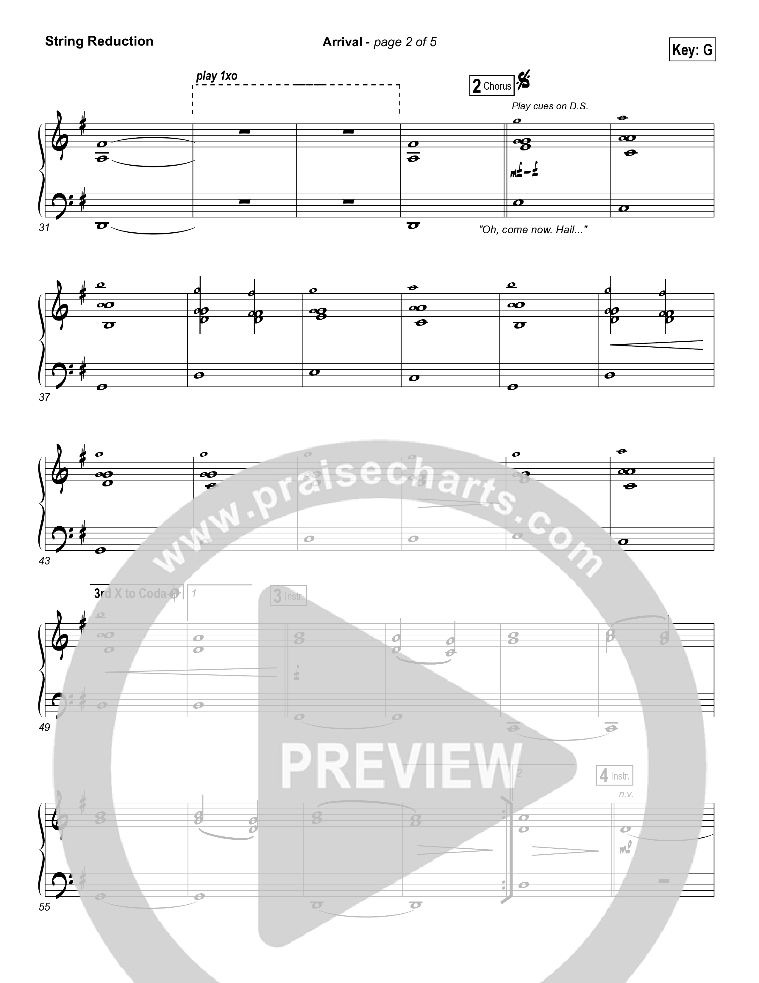 Arrival String Reduction (Hillsong Worship)