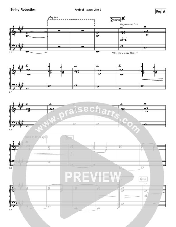 Arrival String Pack (Hillsong Worship)