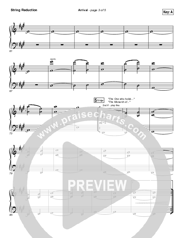 Arrival String Pack (Hillsong Worship)