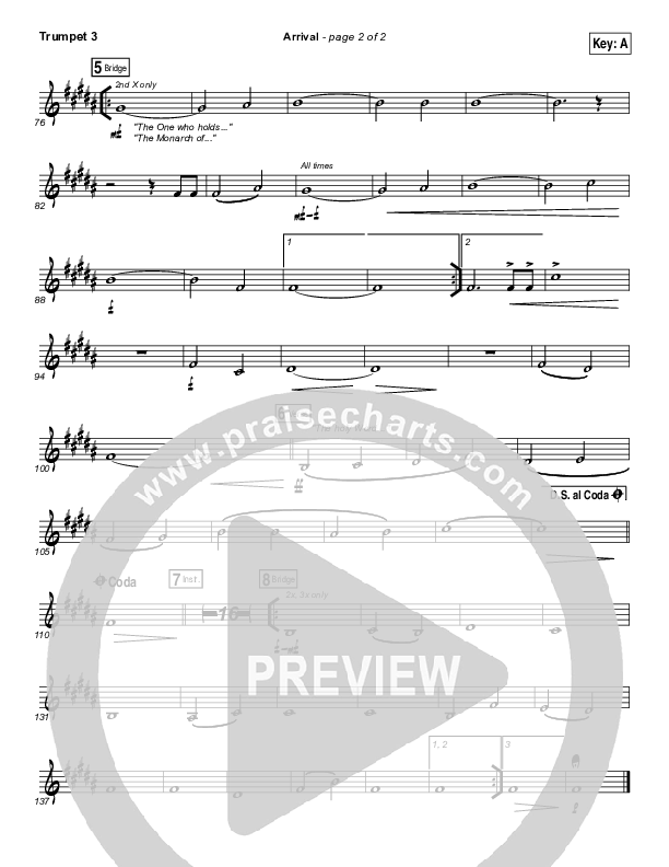 Arrival Trumpet 3 (Hillsong Worship)