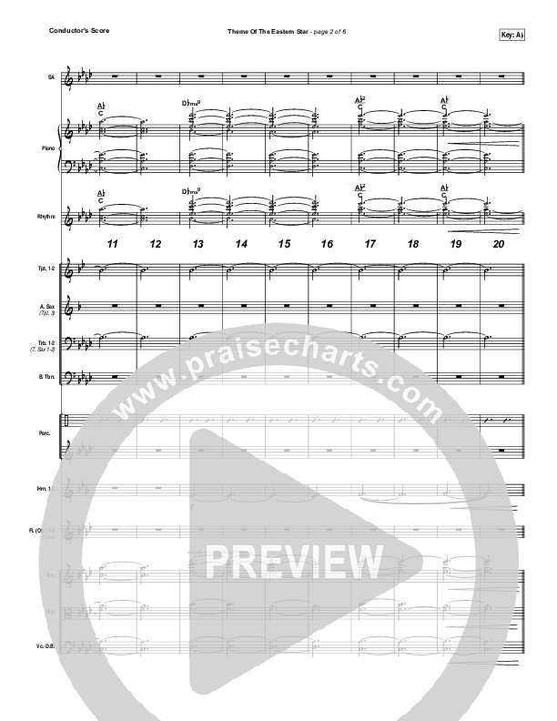 Theme Of The Eastern Star Orchestration (Hillsong Worship)