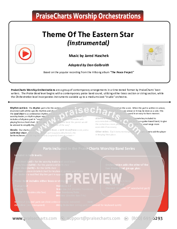 Theme Of The Eastern Star Orchestration (Hillsong Worship)