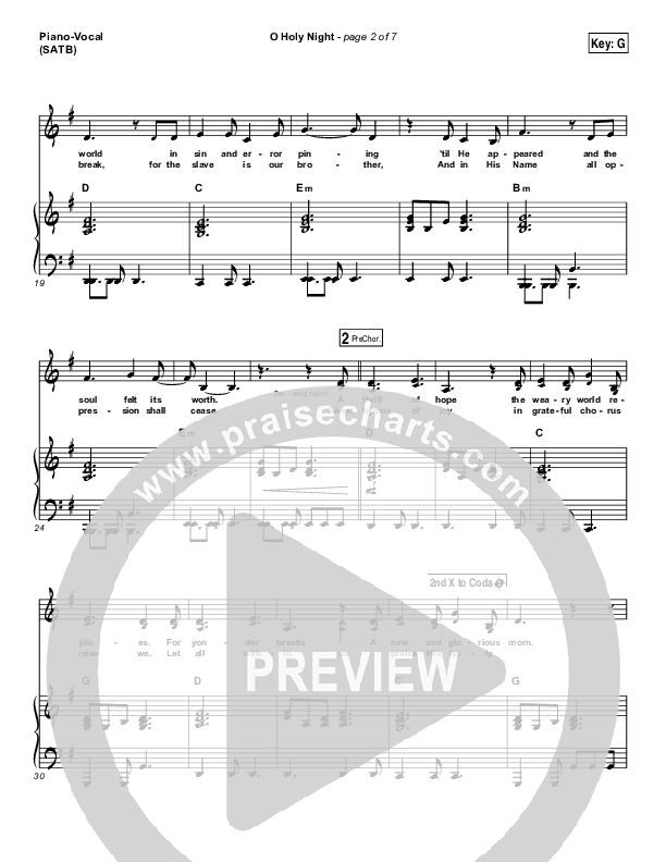 Oh Holy Night Sheet Music PDF (Shane & Shane/The Worship Initiative) -  PraiseCharts