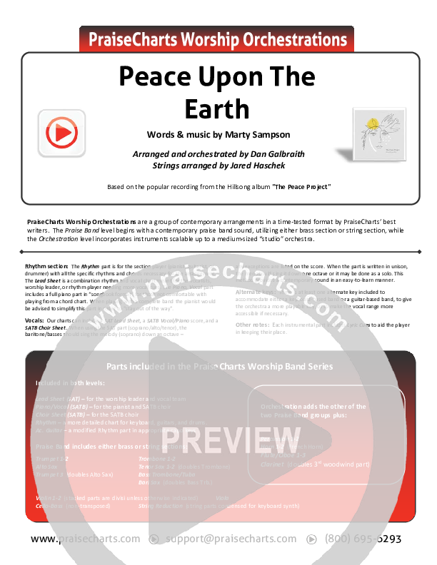 Peace Upon The Earth Orchestration (Hillsong Worship)