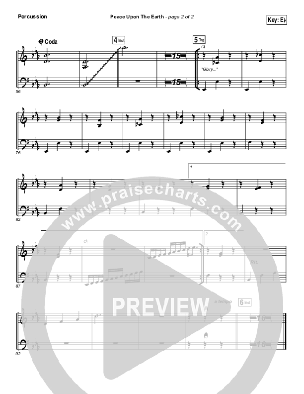 Peace Upon The Earth Percussion (Hillsong Worship)