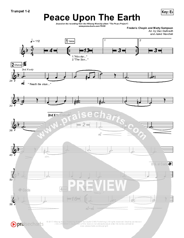 Peace Upon The Earth Brass Pack (Hillsong Worship)