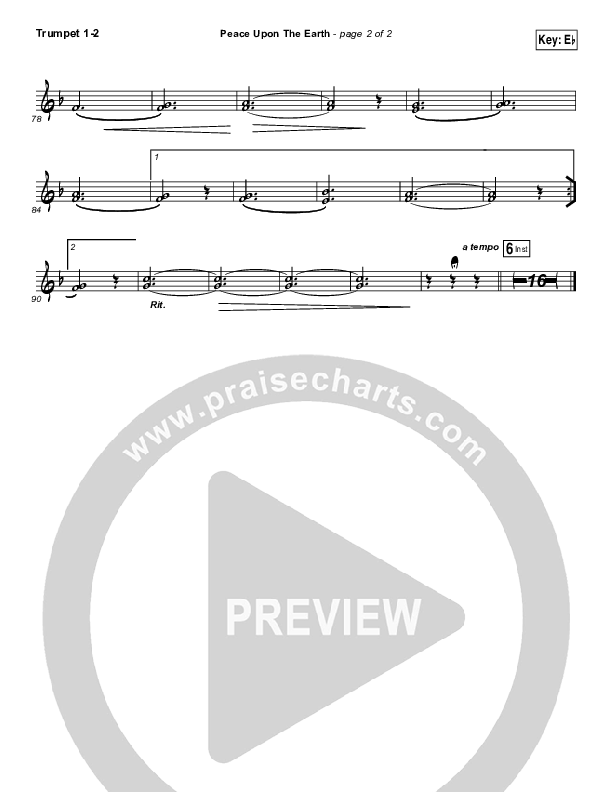 Peace Upon The Earth Trumpet 1,2 (Hillsong Worship)