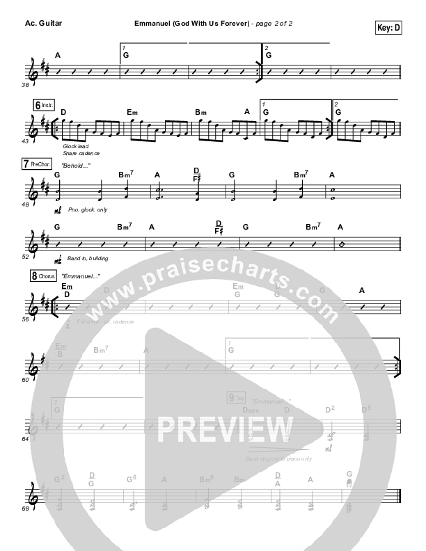 Emmanuel (God With Us Forever) Acoustic Guitar (Bryan & Katie Torwalt)