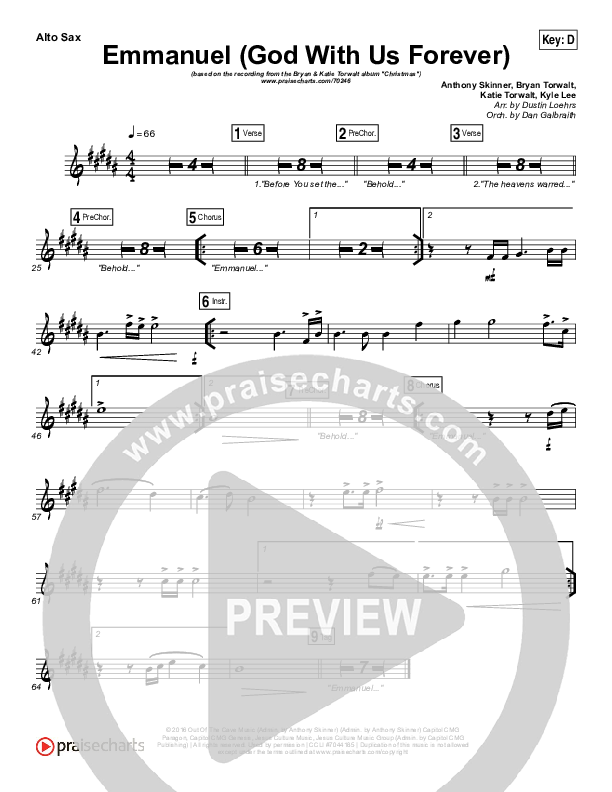 Emmanuel (God With Us Forever) Wind Pack (Bryan & Katie Torwalt)