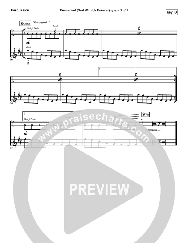 Emmanuel (God With Us Forever) Percussion (Bryan & Katie Torwalt)