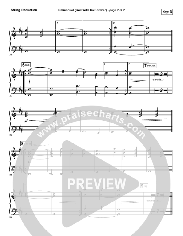 Emmanuel (God With Us Forever) String Pack (Bryan & Katie Torwalt)