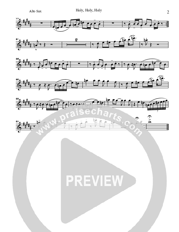 Holy Holy Holy Alto Sax (Gary Oliver)