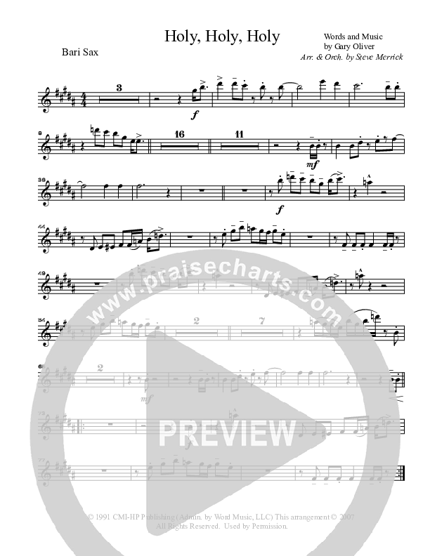 Holy Holy Holy Bari Sax (Gary Oliver)