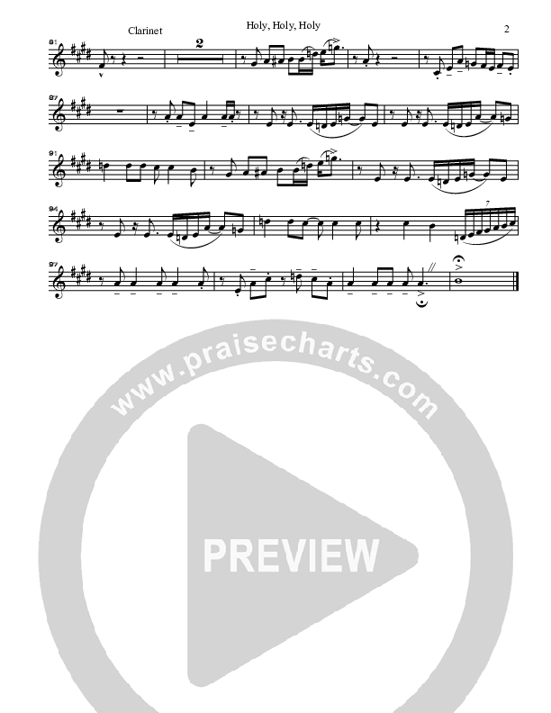 Holy Holy Holy Clarinet (Gary Oliver)