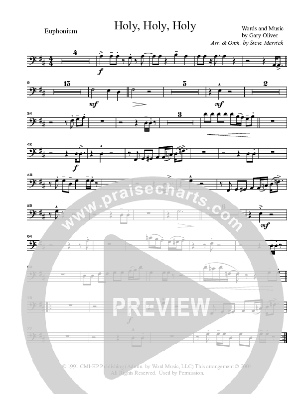 Holy Holy Holy Euphonium (Gary Oliver)