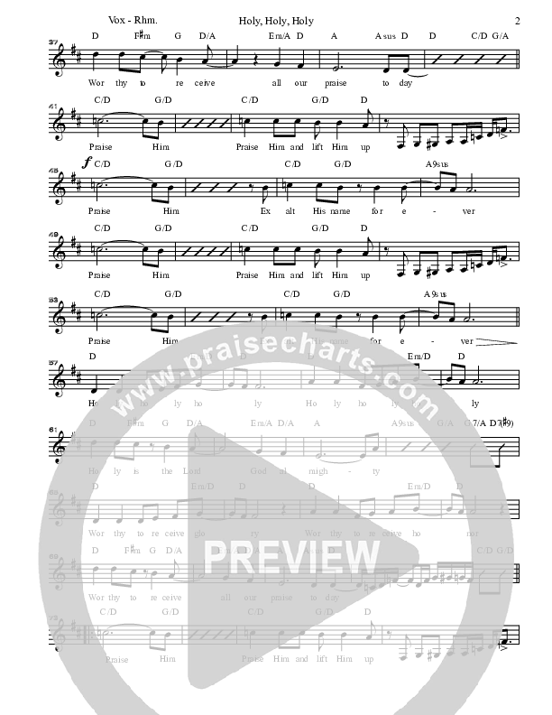 Holy Holy Holy Rhythm/Vocal (Gary Oliver)