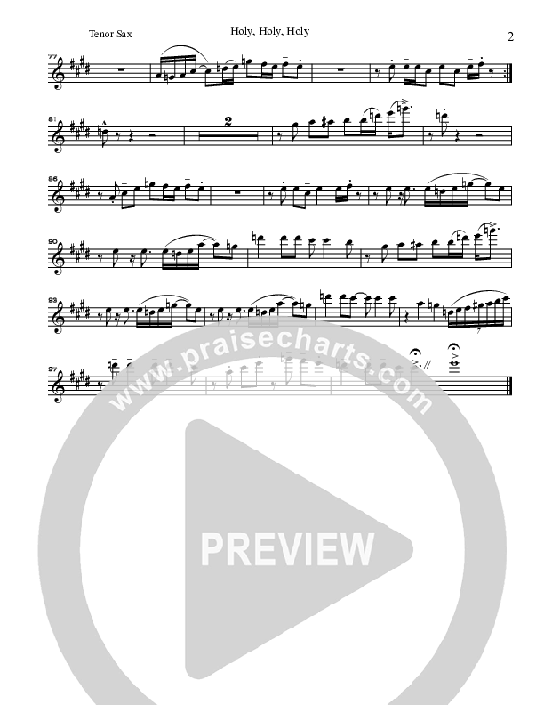 Holy Holy Holy Tenor Sax 2 (Gary Oliver)