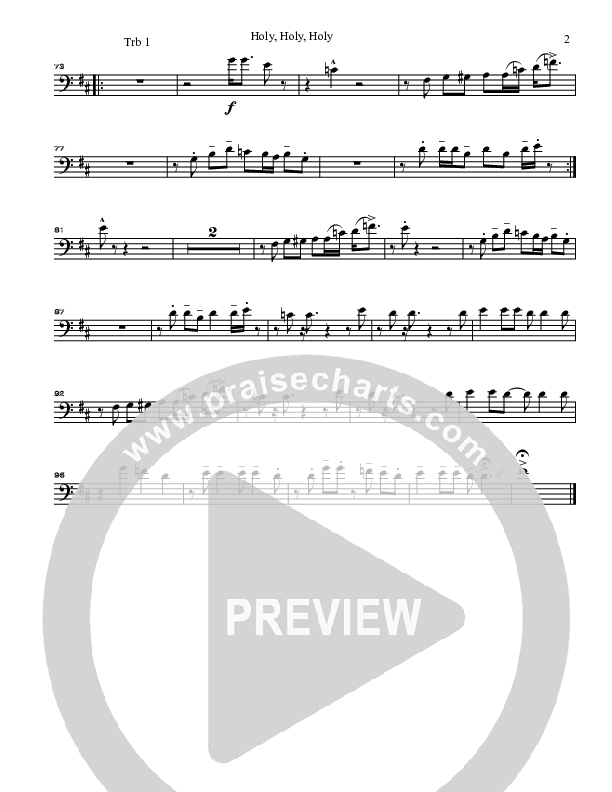 Holy Holy Holy Trombone 1 (Gary Oliver)