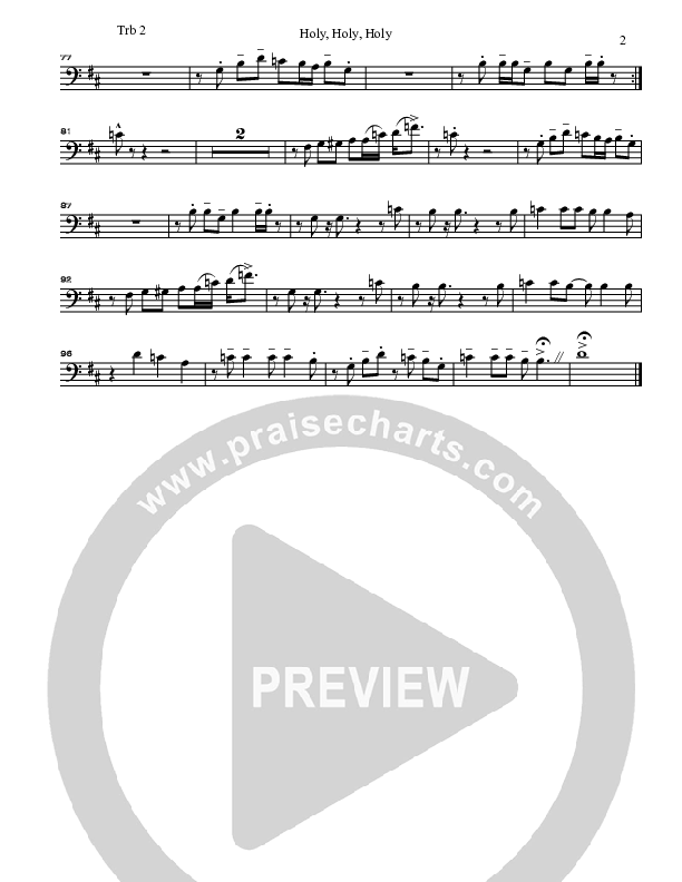 Holy Holy Holy Trombone 2 (Gary Oliver)