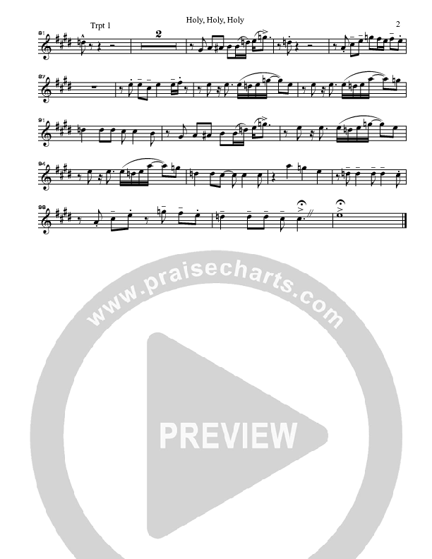 Holy Holy Holy Trumpet 1 (Gary Oliver)