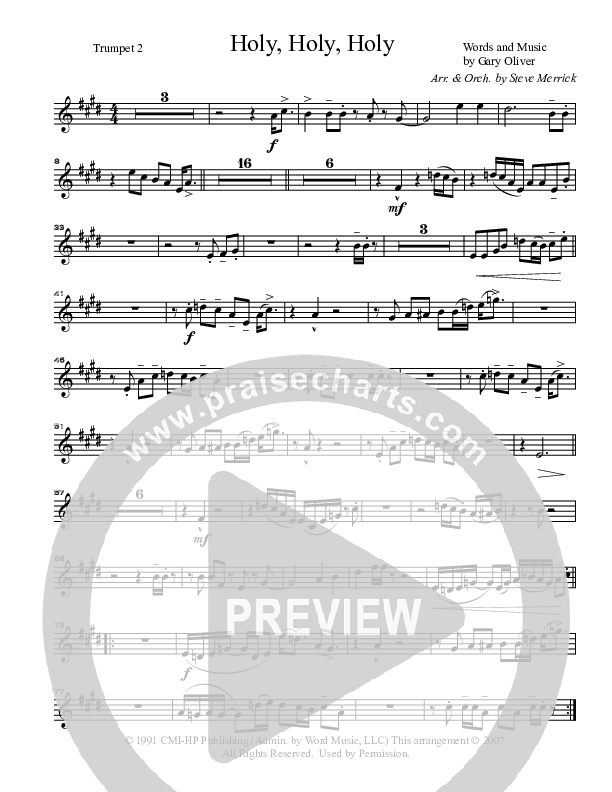 Holy Holy Holy Trumpet 2 (Gary Oliver)