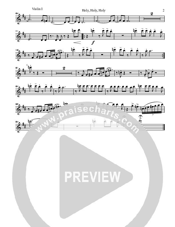 Holy Holy Holy Violin 1 (Gary Oliver)