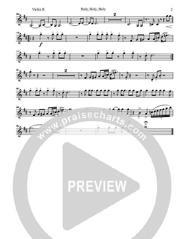 Holy Holy Holy Violin 2 (Gary Oliver)