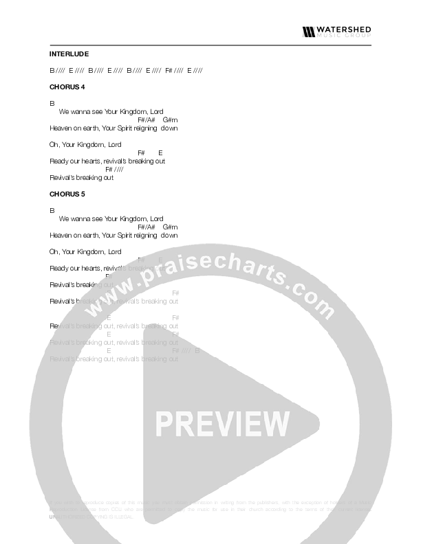 Revival Chords & Lyrics (Pursue Worship)