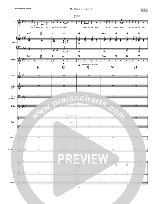 The Answer Conductor's Score (Jeremy Camp)