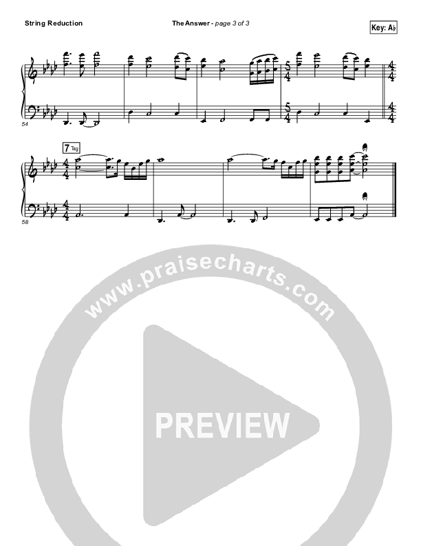 The Answer Synth Strings (Jeremy Camp)