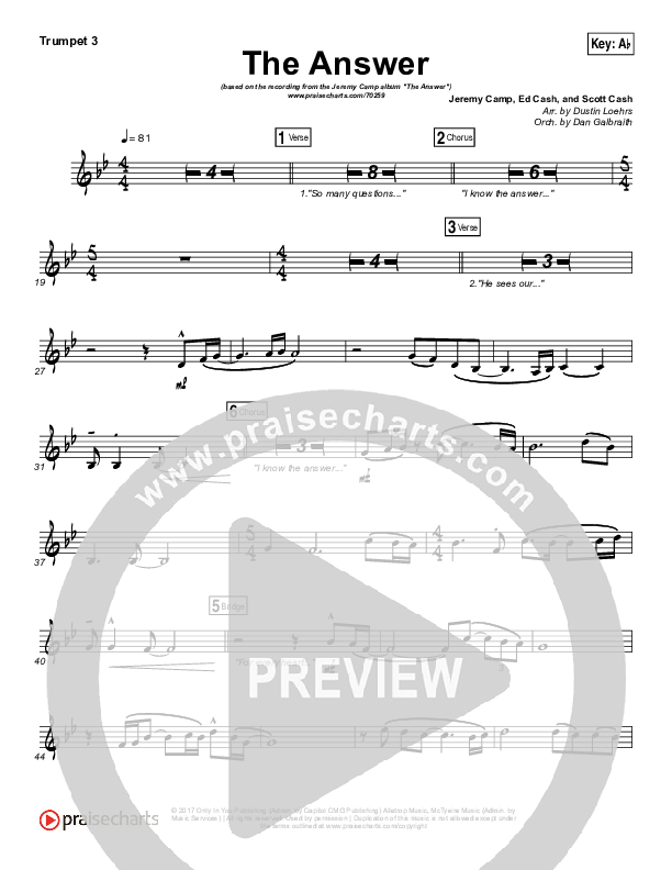 The Answer Trumpet 3 (Jeremy Camp)