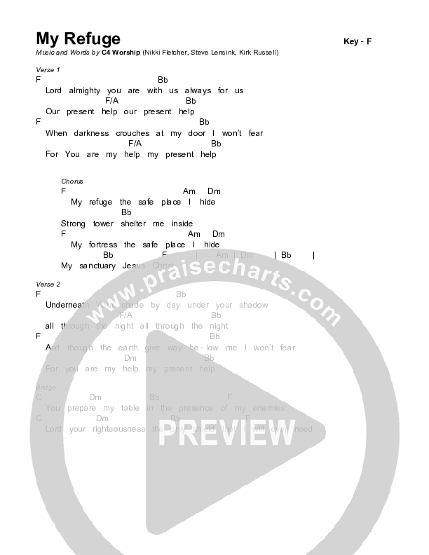 My Refuge Chords & Lyrics (C4 Worship)
