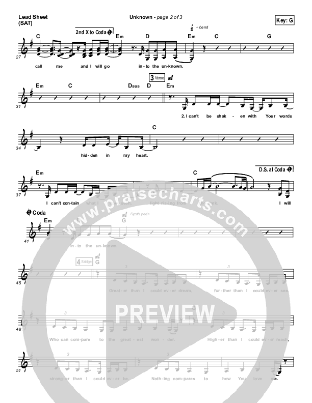 Unknown Lead Sheet (SAT) (Mosaic MSC)