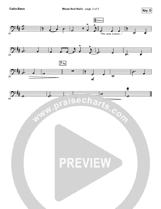 Wood And Nails Cello/Bass (The Porter's Gate / Josh Garrels / Audrey Assad)