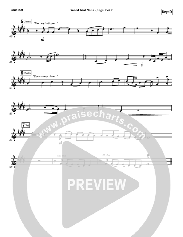 Wood And Nails Clarinet (The Porter's Gate / Josh Garrels / Audrey Assad)