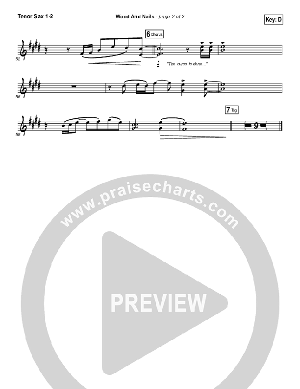 Wood And Nails Tenor Sax 1/2 (The Porter's Gate / Josh Garrels / Audrey Assad)