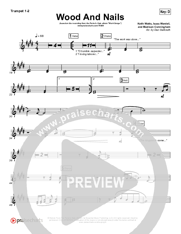 Wood And Nails Brass Pack (The Porter's Gate / Josh Garrels / Audrey Assad)