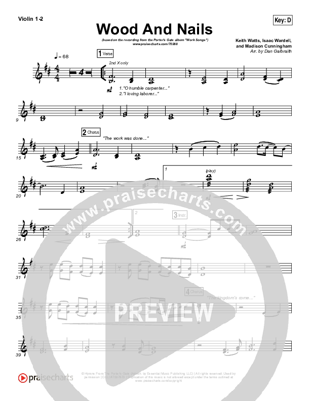 Wood And Nails Violin 1/2 (The Porter's Gate / Josh Garrels / Audrey Assad)