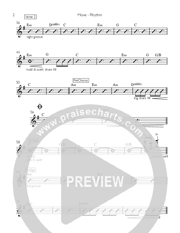 Move Rhythm Chart (Concord West Hills)