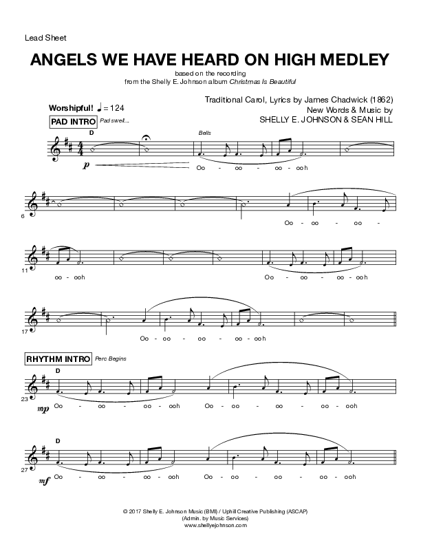 Angels We Have Heard On High Medley   Lead Sheet (Shelly E. Johnson)